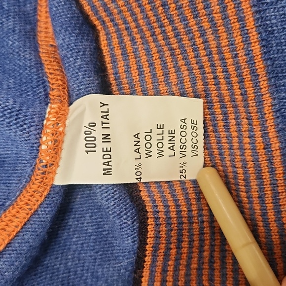 Codice Cashmere Wool Blend 1/4 Zip Pullover Italy Designer Sweater Sz XL (54) - Picture 6 of 15